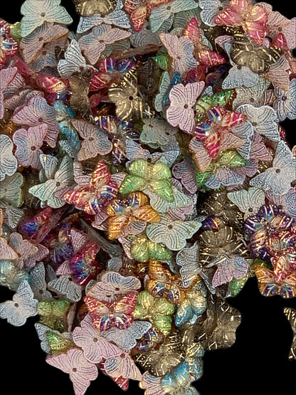 New Price! 10mm Pendant Style Butterfly Nail Charm Mixed Butterflies Cabochon DYI Phone Cases Scrapbook Hair Accessories