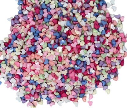 New Price! Tiny 5mm Multi Color Heart Nail Charm Mix Cabochon DYI Phone Cases Scrapbook Hair Accessories