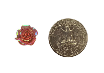 New Price! 12mm Mixed AB Clear Color Flower Charm Cabochon Flat Back for DYI Phone Cases Water Bottles Scrapbook Hair Accessory