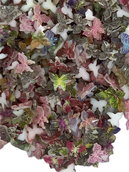 New Price! 9mm Highly Detailed Butterfly Nail Charm Mixed Butterflies Cabochon DYI Phone Cases Scrapbook Hair Accessories