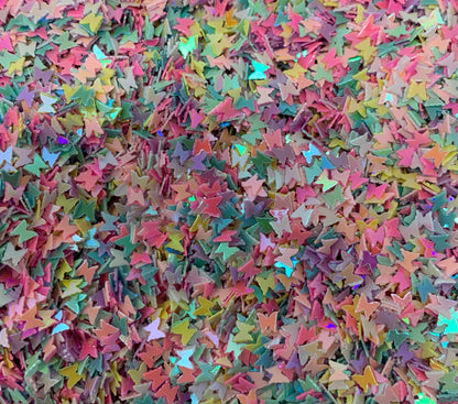 5, 10, or 20 gm Small Butterfly Confetti Glitter in Mixed Colors for Beadable Snow Globe Pens, Christmas Accents, Slime, Deco and More!
