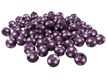 16mm Polka Dot Bubblegum Beads for Beadable Pen Stylus Keychain Bracelet and more for Your DIY Creations