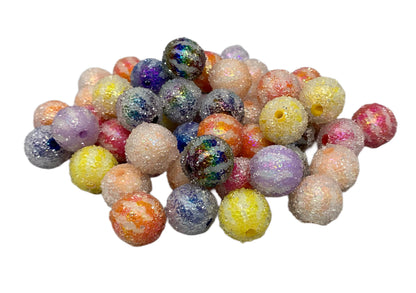 16mm Sugar Pumpkin Bead Mix for Beadable Pen Stylus Keychain Bracelet and more for Your DIY Creations