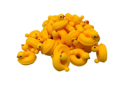 3D Duck in a Inner Tube Resin Rubber Duckie Style Cabochon Charm DYI Phone Cases Scrapbook Hair Accessory Bracelet Decorative Cruising Ducks