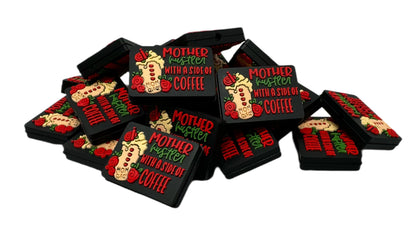 Mother Hustler with a Side of Coffee Silicone Focal Bead for Beadable Pens, Stylus, Pencils, Keychains and More