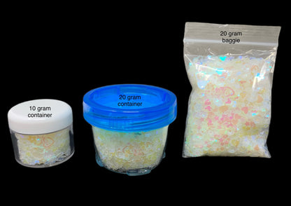 2mm Flat Back Rhinestone Confetti Mix. Great for Beadable Snow Globe Pens, Christmas Ornament Accents, Slime, Nails