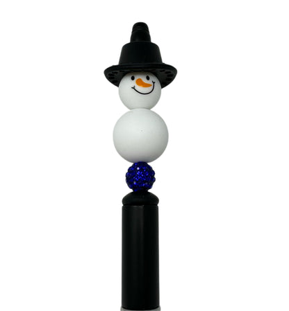 Christmas is Coming! Snowman Craft Kit for Beadable Pen Stylus Keychain and more for Your DIY Creations. Beads, Hats, and Crowns