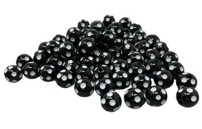 16mm Polka Dot Bubblegum Beads for Beadable Pen Stylus Keychain Bracelet and more for Your DIY Creations