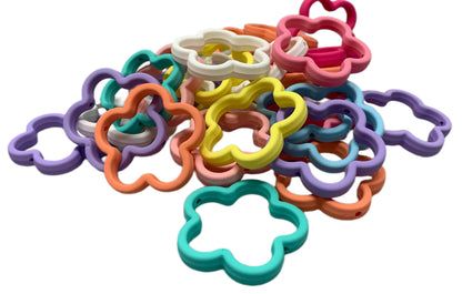 42mm Solid Color Flower Frame for Beadable Pen Stylus Keychain Bracelet and more for Your DIY Creations