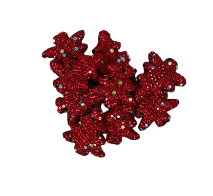 Gorgeous Green, Red or Silver 29mm Rhinestone Christmas Tree Beads for Beadable Pen Stylus Keychain Bracelet Earrings and More.