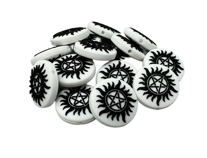 Supernatural Symbol Silicone Focal Bead for Beadable Pens, Stylus, Pencils, Keychains and More