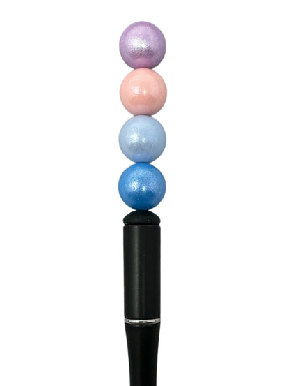 15mm Opal or Pearl Effect Silicone Round Bead Mix for Beadable Pen Stylus Keychain Bracelet and more for Your DIY Creations