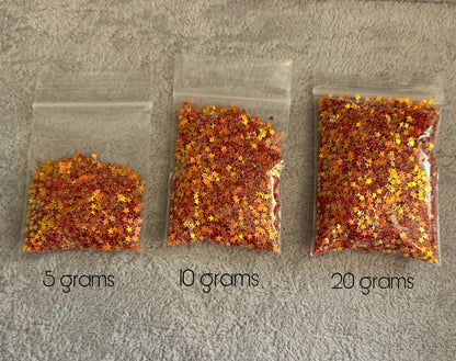 5, 10, or 20 gm Small Butterfly Confetti Glitter in Mixed Colors for Beadable Snow Globe Pens, Christmas Accents, Slime, Deco and More!