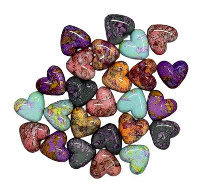 Acrylic Marble Heart Beads for Beadable Pen Stylus Keychain Bracelet and more for Your DIY Creations. Just in Time for Valentine’s Day!