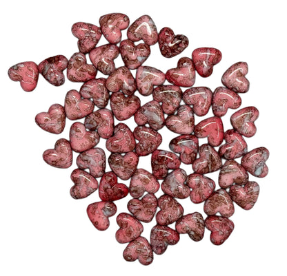 Acrylic Marble Heart Beads for Beadable Pen Stylus Keychain Bracelet and more for Your DIY Creations. Just in Time for Valentine’s Day!