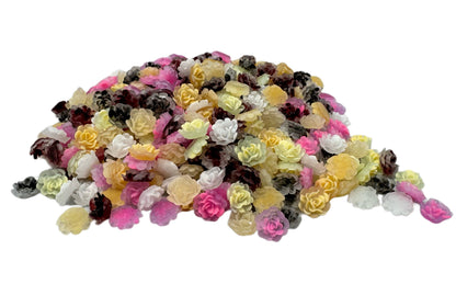 New Price! It Glows! Luminous Camilla Flower Nail Charm Mix. Cabochon DYI Phone Cases Scrapbook Hair Accessories Decorative