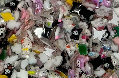 New Price! Ultimate Kawaii Sanrio Nail Charm Mix! Your Favorite Characters Hello Kitty, Melody, Kuromi and More! DYI Cabochon Phone Cases