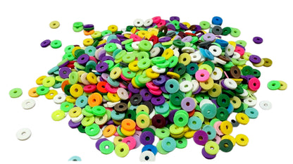 5, 10 or 20 gm Hollow Donut Circles Polymer Clay Confetti Sprinkles for Beadable Snow Globe Pens, Slime, Decoden, Nail Art and More
