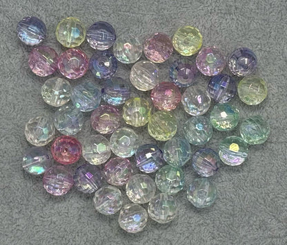 Acrylic Disco Ball Beads for Beadable Pen Stylus Keychain Bracelet and more for Your DIY Creations. Many Variations to Choose From!