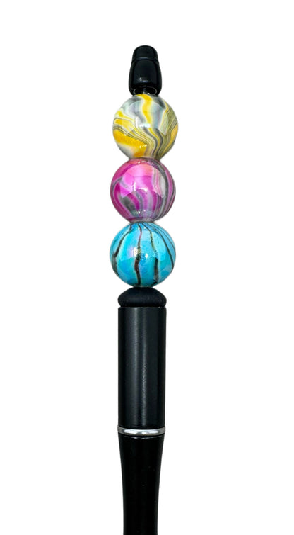 16mm or 20mm Acrylic Marble Effect Beads for Beadable Pen Stylus Keychain Bracelet and more for Your DIY Creations.