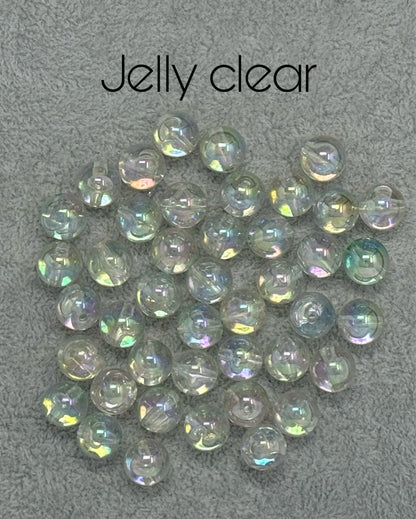 14mm Super Shiny Acrylic Bead Mix with Aurora Borealis AB Coating for Beadable Pen Stylus Keychain Bracelet and more for Your DIY Creations