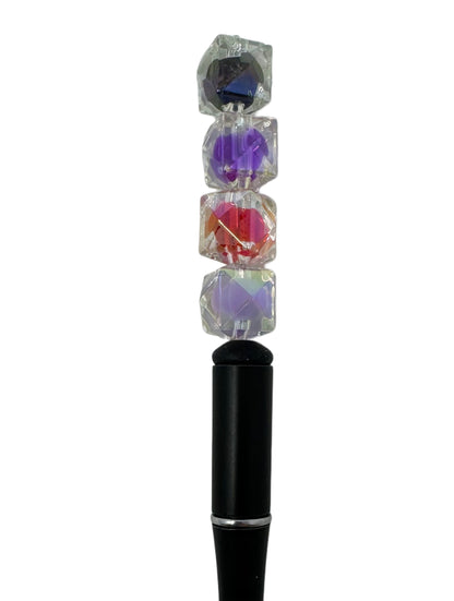 Double Layer Pointed Cube or Diamond Shape Acrylic Bead Mix for Beadable Pen Stylus Keychain Bracelet and more for Your DIY Creations