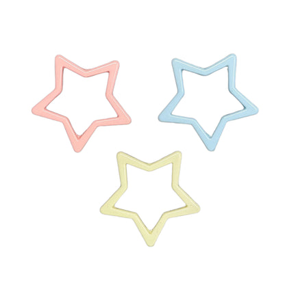 10 Pieces 42mm Star Frame for Beadable Pen Stylus Keychain Bracelet and more for Your DIY Creations