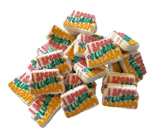 I Speak Fluent Sarcasm Focal Bead for Beadable Pens, Stylus, Pencils, Keychains and More