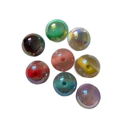 16mm Snakeskin Beads with AB Coating for Beadable Pen Stylus Keychain Bracelet and more for Your DIY Creations