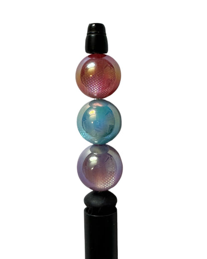 16mm Snakeskin Beads with AB Coating for Beadable Pen Stylus Keychain Bracelet and more for Your DIY Creations
