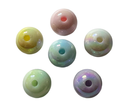 Glow Magic! 10 Pieces of 16mm Luminous Pastel Acrylic Beads for Beadable Pen Stylus Keychain and more of Your DIY Creations