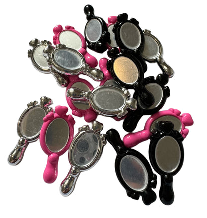 41mm Hand Held Acrylic Mirror Beads with Reflective Mirror for Beadable Pen Stylus Keychain Bracelet and more for Your DIY Creations