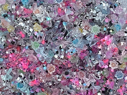 New Price! Fancy Flower Garden Nail Charm Mix with Butterflies, Rose Flower and Bows Cabochon DYI Phone Cases Scrapbook Hair Accessories