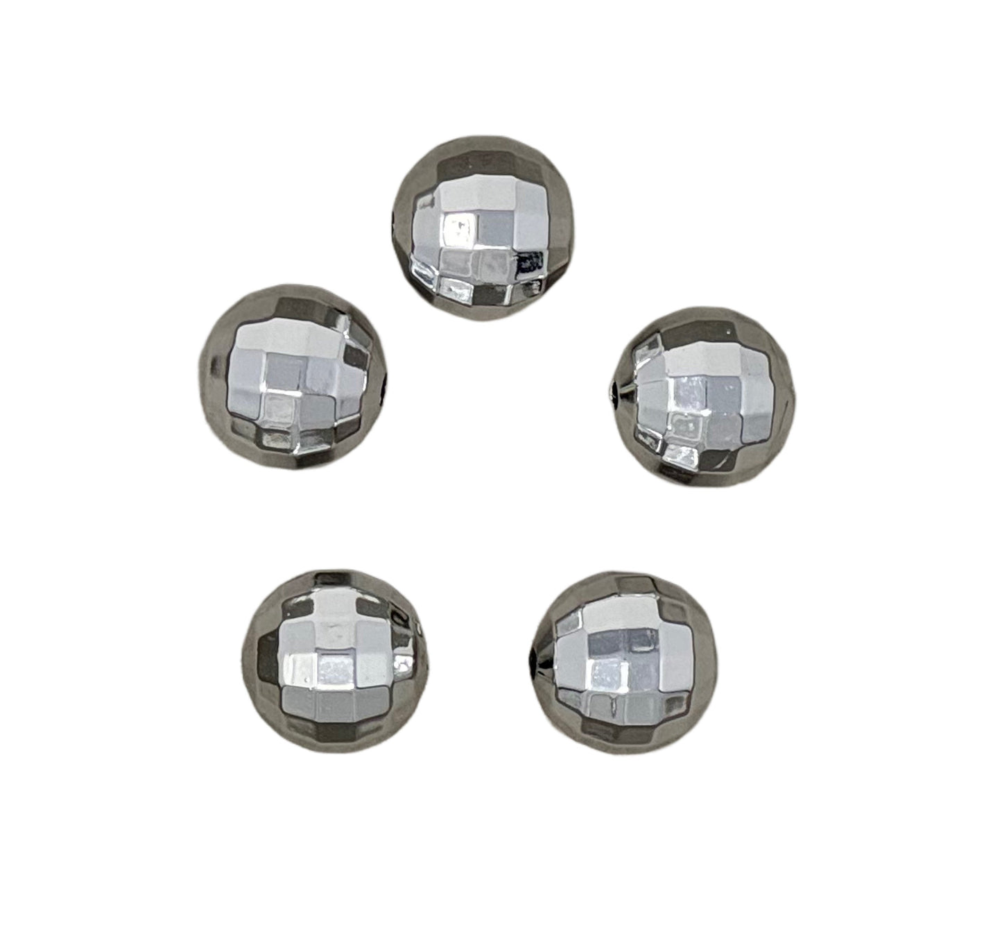 10 or 25 Pieces Shiny Metallic Disco Ball Acrylic Bead for Beadable Pen Stylus Keychain Bracelet for Your DIY Creations