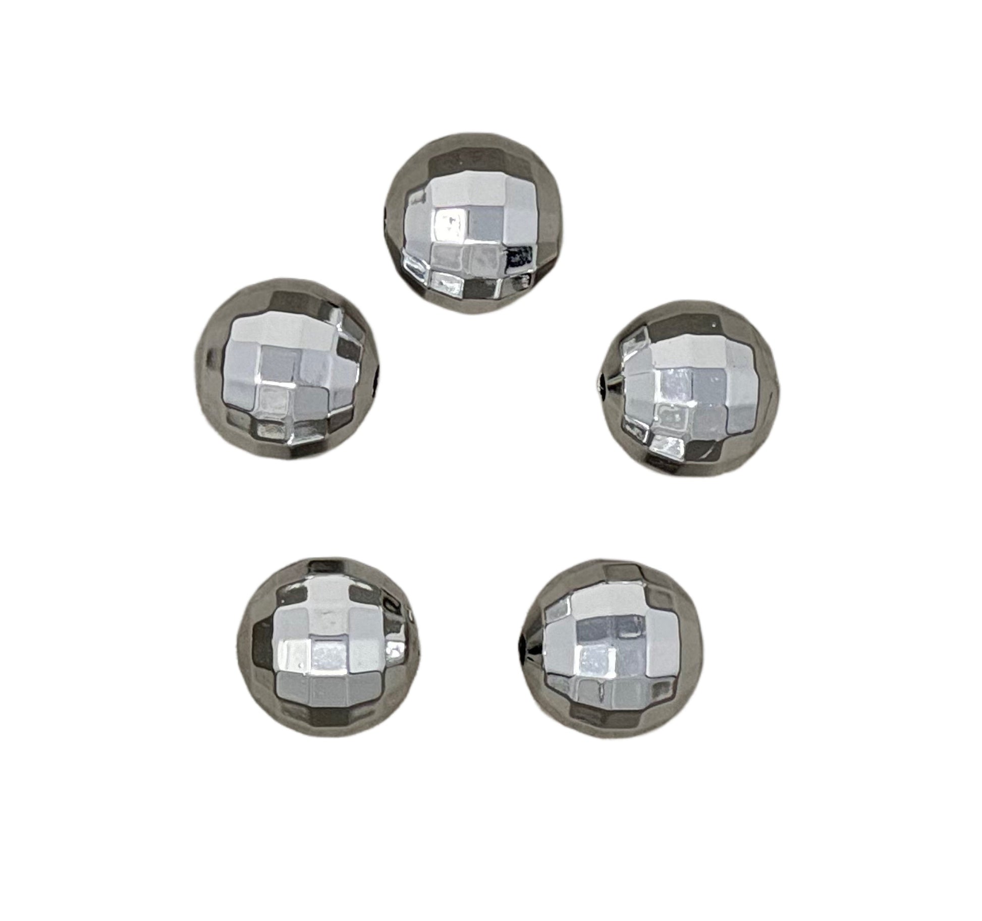 10 or 25 Pieces Shiny Metallic Disco Ball Acrylic Bead for Beadable Pen Stylus Keychain Bracelet for Your DIY Creations