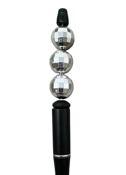 10 or 25 Pieces Shiny Metallic Disco Ball Acrylic Bead for Beadable Pen Stylus Keychain Bracelet for Your DIY Creations