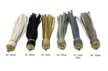 So Many Colors! 100mm Leather Like Tassel for DYI, Key Chains, Purse and Handbags or Clothing