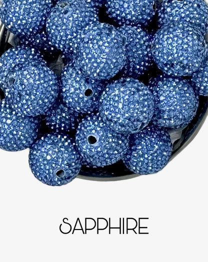 Gorgeous 20mm Pave Rhinestone and Clay Beads for Beadable Pen Stylus Keychain Bracelet Earrings and More. So Many Colors plus Leopard!