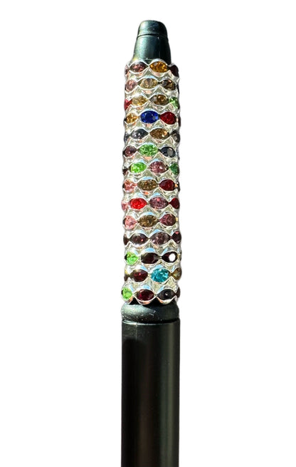 High Quality 12mm Wavy Edge Rhinestone Spacers for Beadable Pen, Stylus, Keychain, Bracelet and more. Perfect for Your DIY Creations!