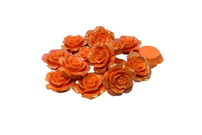 New Price! 34mm AB Coating Resin Rose Flower Cabochon Flat Back Perfect for DYI Phone Cases Water Bottles Scrapbook Hair Accessory