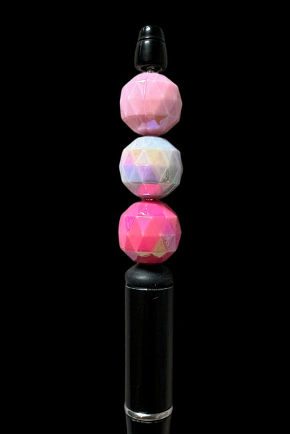 Acrylic Disco Ball Beads in a Pink and Purple Mix for Beadable Pen Stylus Keychain Bracelet and more for Your DIY Creations.