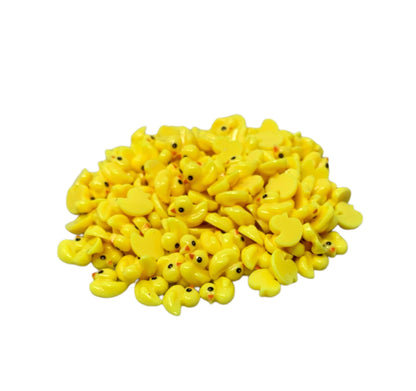 New Price! 8mm Yellow Duck Nail Charm Sized Rubber Duckie Style Cabochon DYI Phone Cases Scrapbook Hair Accessory Bracelet Cruising Ducks