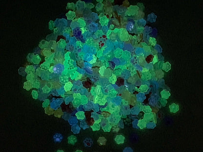 New Price! 8.5mm GLOW Cat Paws Nail Charm Mixed Kawaii Cabochon DYI Phone Cases Scrapbook Hair Accessories Count the Toe Beans