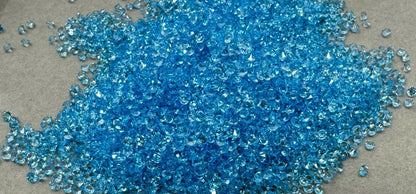 5, 10 or 20 gm Blue Diamond Like Confetti Glitter for Beadable Snow Globe Pens, Nail Art, Slime, Decoden and More!