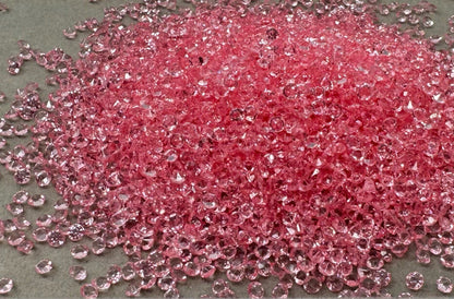 5, 10 or 20 gm Pink Diamond Like Confetti Glitter for Beadable Snow Globe Pens, Christmas Accents, Slime, Decoden, Nail Art and More!