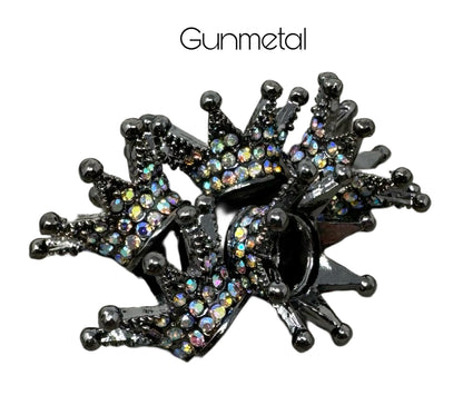 6 Different Colors of High Quality Metal and Rhinestone Crown Spacer Beads for Beadable Pen, Keychain and more for DIY Creations