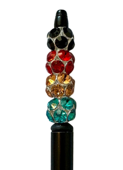 Metal and Glass Rhinestone Water Stone Bead for Beadable Pen Stylus Keychain Bracelet and more for Your DIY Creations