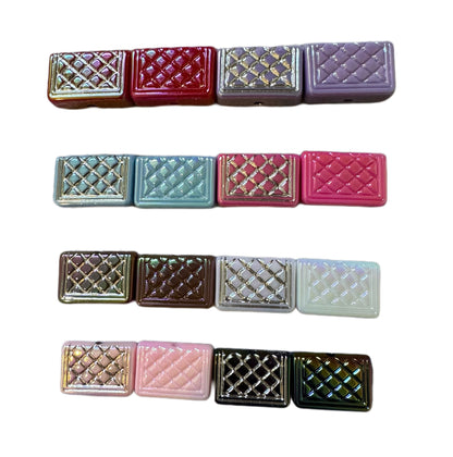 So Cute! Cushioned Purse Acrylic Bead Mix for Beadable Pen Stylus Keychain and More! Perfect to Use with Designer Focals and Beads!