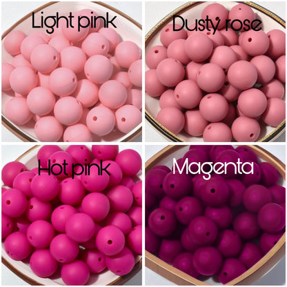 15mm Silicone Round Beads with Wholesale Prices. Perfect for Your DIY Creations with Beadable Pens, Keychains, Lanyards, Bracelets & more!