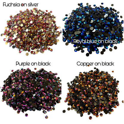 1,000 Pieces 4mm SS16 Jelly Resin Rhinestones Non-Hotfix Flatback. So Many AB Colors Available for Your DYI Projects, Nail Art and More!